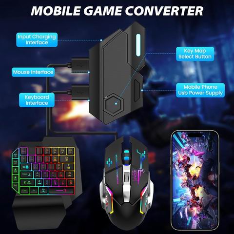 Laelr RGB背光39键有线单手游戏键盘鼠标套装 19.99加元(原价 39.99加元)