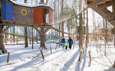 Treetop Trekking 体验独一无二的森林冒险之旅 1大1小门票 22.59加元(原价 41.8加元)