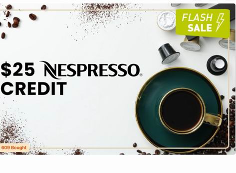 限时特惠!低至半价! Nespresso 咖啡胶囊抵用券12.5加元(原价 25加元) 限时特惠!低至半价! Nespresso 咖啡胶囊抵用券12.5加元(原价 25加元)