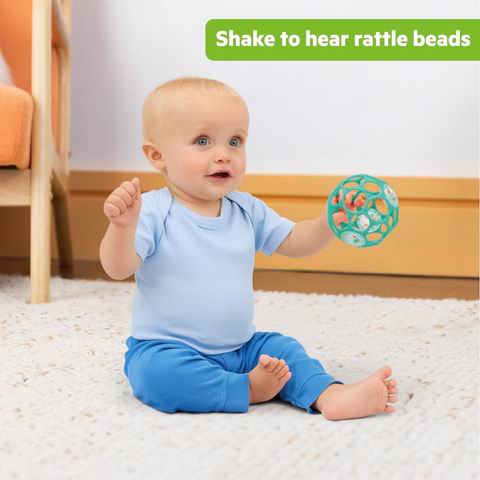 Bright Starts Oball 易抓握婴儿摇铃球 5.59加元(原价 7.99加元) Bright Starts Oball 易抓握婴儿摇铃球 5.59加元(原价 7.99加元)