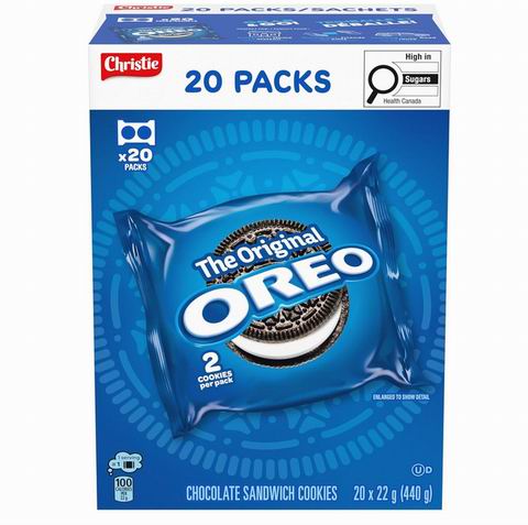  OREO 奥利奥巧克力夹心饼干20包  5.8加元