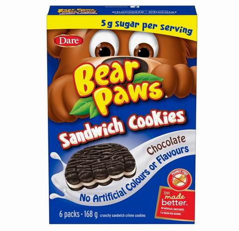 Bear Paws 巧克力夹心饼干 2.35加元