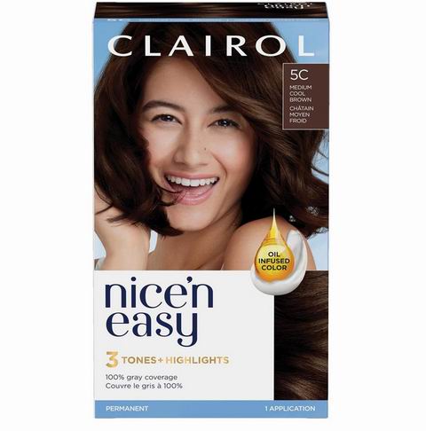  Clairol Nice'n Easy 永久染发剂 7.58加元（原价 8.98加元）