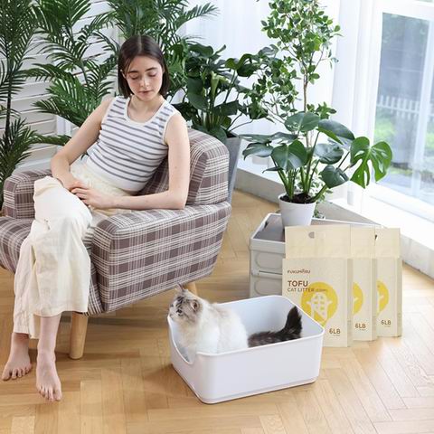FUKUMARU 18磅天然无香无尘福丸豆腐猫砂 有效除臭 41.21加元(原价 45.79加元)