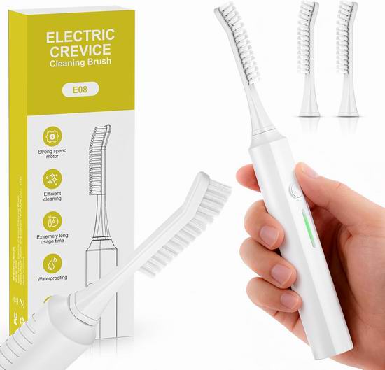  超级白菜！历史新低！Hiwoor 多用途 声波振动 电动缝隙清洁刷1.2折 4.98加元清仓！