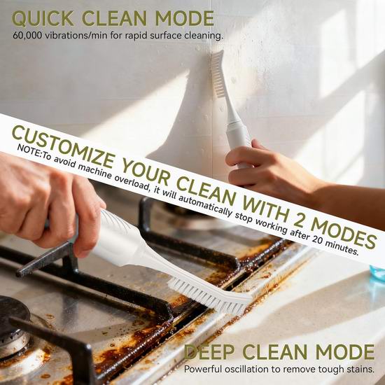 超级白菜!历史新低!Hiwoor 多用途 声波振动 电动缝隙清洁刷1.2折 4.98加元清仓!