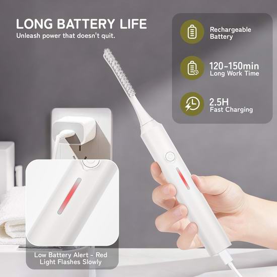 超级白菜!历史新低!Hiwoor 多用途 声波振动 电动缝隙清洁刷1.2折 4.98加元清仓!