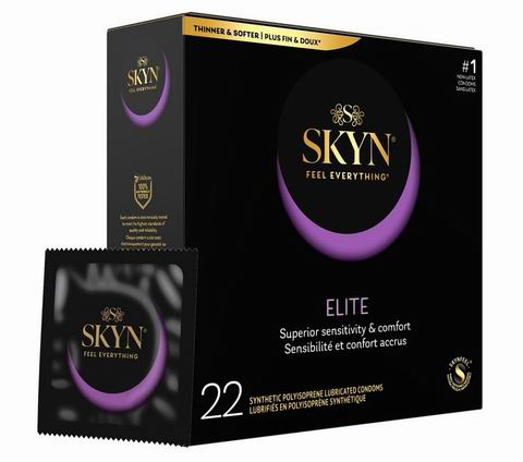  SKYN Elite 超薄润滑型无乳胶安全套22只装 14.95加元（原价 18.97加元）
