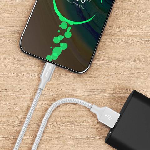 etguuds 白色 USB-C数据线2条装 8.79加元(原价 10.99加元)