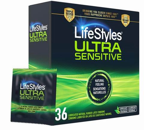  LifeStyles 超敏感型避孕套36只装 11.59加元（原价 15.99加元）