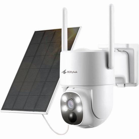  超级白菜！历史新低！Kittyhok PT 2K超高清 360°AI侦测 太阳能户外安防摄像头2.2折 29.99加元清仓！