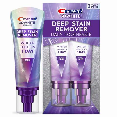  Crest 佳洁士3DWHITE亮白深层去渍牙膏2支  17.99加元（原价 19.99加元）！每支8.99加元