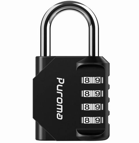  Puroma 4位防水密码挂锁 9.89加元（原价 10.99加元）