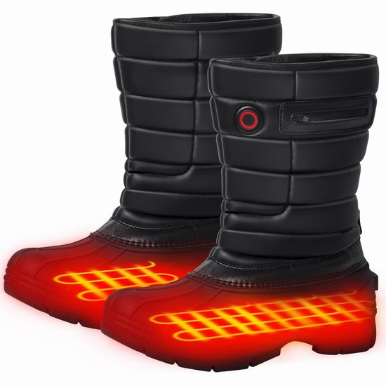  白菜价！历史新低！Telguua 电取暖 男式雪地靴2.9折 39.99加元包邮！