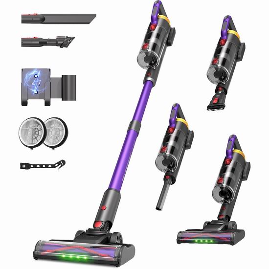 白菜价！历史新低！UNINELL UV2 550W 48KPA 无绳吸尘器3.5折 69.99加元包邮！