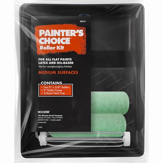 历史新低!Wooster Brush R975-9 油漆滚筒套装5.1折 9.61加元! 历史新低!Wooster Brush R975-9 油漆滚筒套装5.1折 9.61加元!