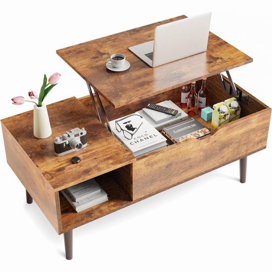 历史新低!Sweetcrispy 复古木纹 可升降 收纳咖啡桌/茶几3.8折 79.96加元包邮! 历史新低!Sweetcrispy 复古木纹 可升降 收纳咖啡桌/茶几3.8折 79.96加元包邮!