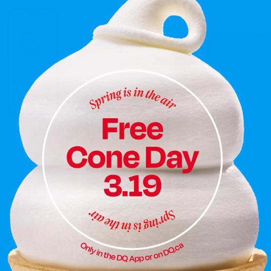 春假溜娃顺便薅一波！Dairy Queen店庆，3月19日免费送甜筒！