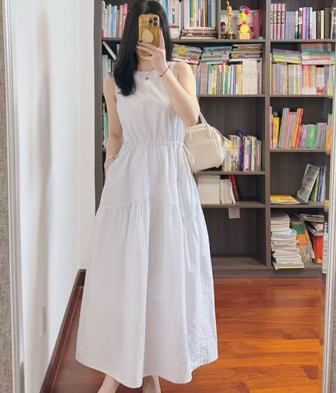 Uniqlo 优衣库 无袖条纹 亚麻混纺层叠连衣裙 69.9加元！2色可选