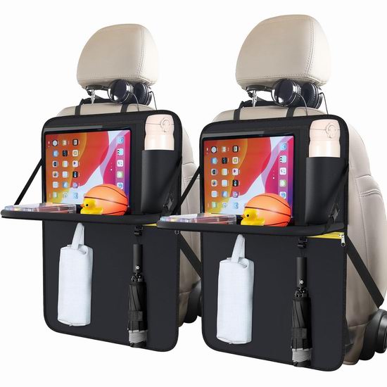  历史新低！Oasser 汽车后座防踢收纳袋2件套装6折 29.99加元！内置可折叠小桌板！