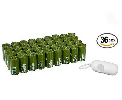  Amazon Basics 狗狗便便袋540个装  带分配器 14.61加元（原价 18.1加元）