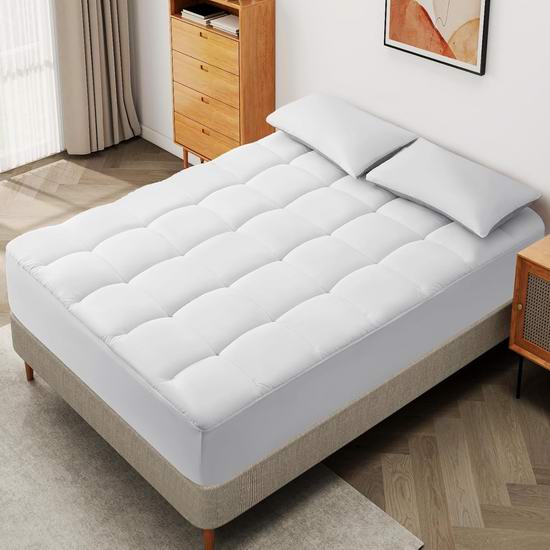  白菜价！历史新低！KARRISM HOMELINEN 1000GSM加厚 King仿羽绒床垫罩3.6折 28.98加元限量特卖并包邮！