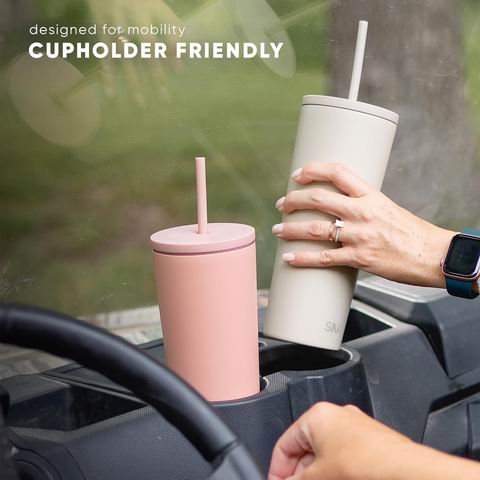  Simple Modern 24盎司不锈钢保温杯 带吸管 18.55加元（原价 38.99加元）