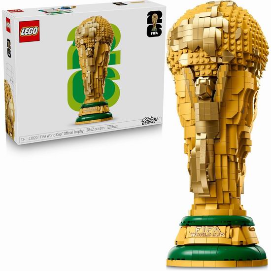  历史新低！新品 LEGO 乐高 43020 大力神杯 FIFA世界杯奖杯（2842pcs）7.9折 199加元包邮！