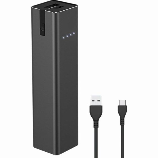  白菜价！历史新低！AILIGHT 5000mAh 20W快充 超便携移动电源/充电宝3.4折 13.99加元！内置充电线+手电筒！