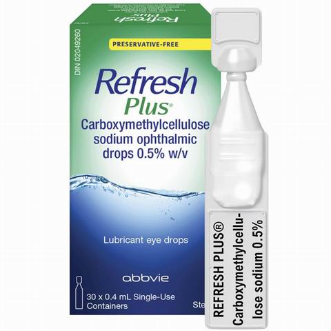 Refresh  PLUS 不含防腐剂 眼药水/滴眼液 30 x 0.4毫升 缓解干眼症  11.51加元（原价 15.99加元）