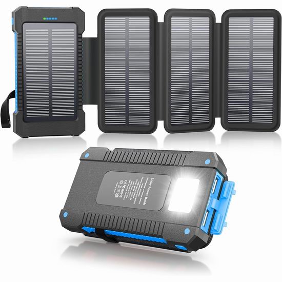  历史新低！Mvpkings 38800mAh 太阳能移动电源/充电宝5折 19.99加元包邮！