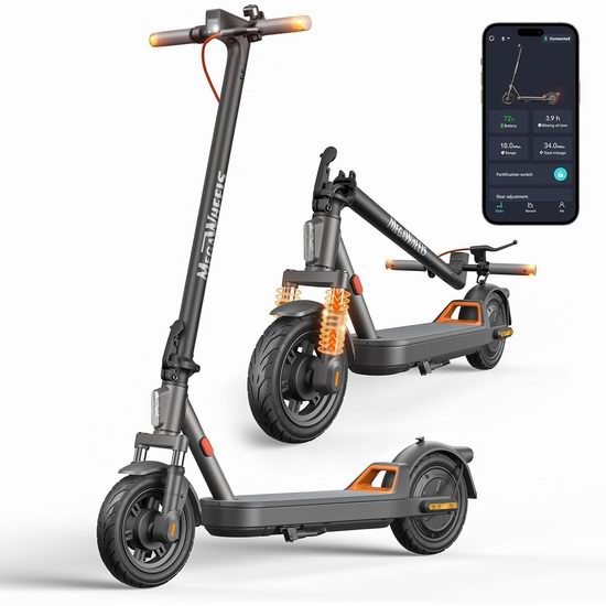  历史新低！MEGAWHEELS 智能电动滑板车4.1折 249.5加元包邮！续航30.5公里！