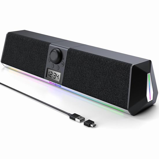  超级白菜！历史新低！SOULION R80 炫酷LED 环绕声 蓝牙音箱/条形音箱 9.99加元清仓！