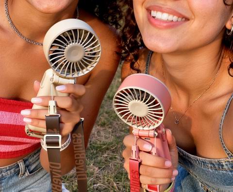 Diveblues 时尚外观 USB充电便携式手持风扇  12.5加元（原价 24.99加元）！多色可选