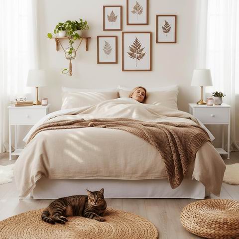  AMHANCIBLE 床头柜/边桌 2件 带储物架 54加元限时特卖（原价 60加元）！每件27加元