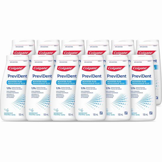  历史新低！Colgate 高露洁 PreviDent 5000ppm 强效防蛀牙 高氟化物牙膏（100毫升x12支）4.4折 85.11加元！单支仅7.09加元！