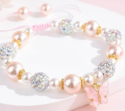  VGWON 女士珍珠蝴蝶手链 15.19加元（原价 18.99加元）