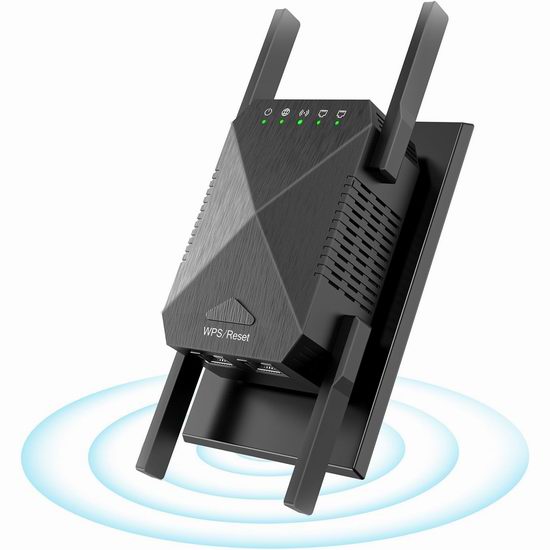  超级白菜！历史新低！Edtiske 1200Mbps 双频WiFi信号增强扩展器1.7折 7.99加元清仓！