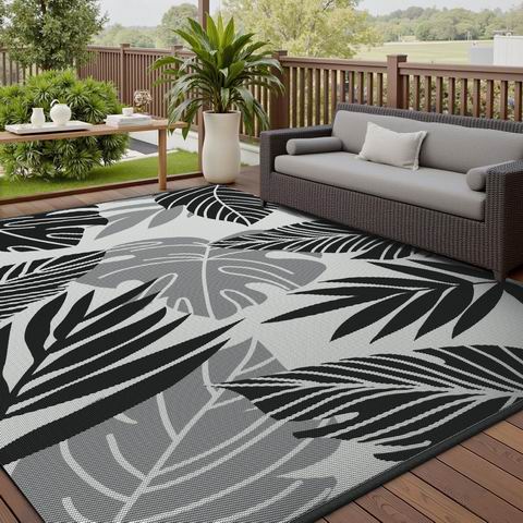 史低价！MontVoo 5x8 英尺 防水户外/庭院地毯5.5折 32.99加元（原价 59.99加元）