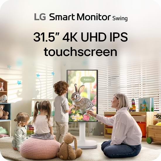 历史新低！LG Swing 摇摆移动神器 31.5英寸 32U889SA 4K超高清 UHD IPS智能显示器6.7折 999.99加元包邮！