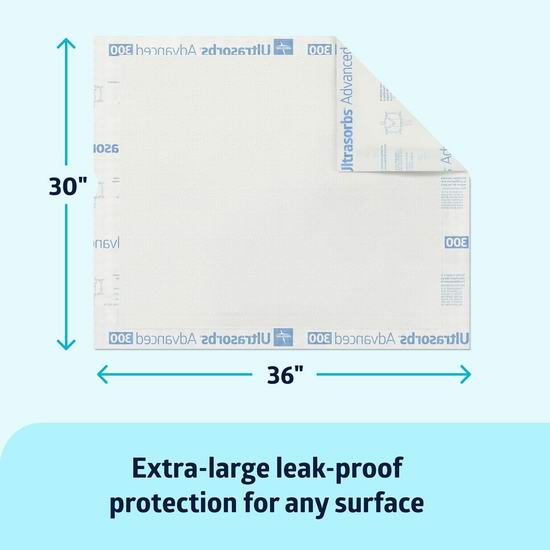 白菜价!历史新低!Medline 10倍超强吸收 大姨妈/宝宝尿床/成人尿失禁 大号防漏护理垫70件套2.7折 30.46加元清仓!