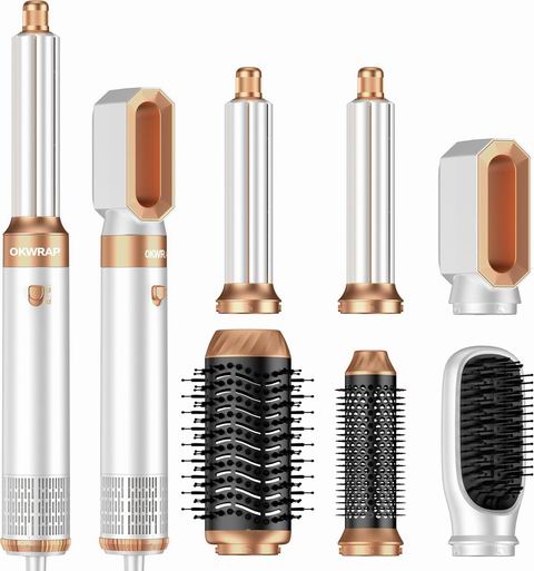  懒人造型天花板！白菜价！OKWRAP 六合一专业热风造型梳套装 69.99加元（原价 99.99加元）！3款可选