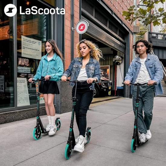  白菜价！历史新低！LaScoota 可调高度 儿童青少年滑板车3折 36.07加元清仓并包邮！