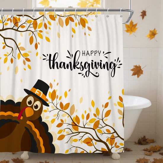  白菜价！历史新低！DASHAN 防水涤纶浴帘2.3折 6.39-7.98加元清仓！3款可选！