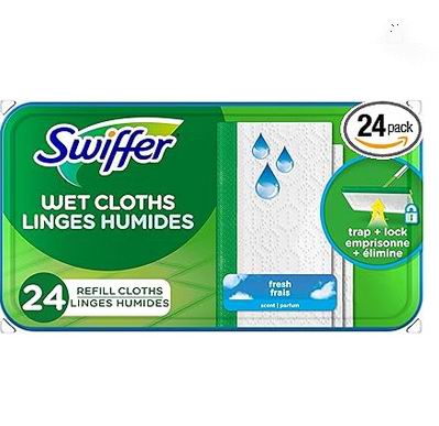  Swiffer 清新香味 拖把布替换装24片装  9.47加元（原价 11.99加元）