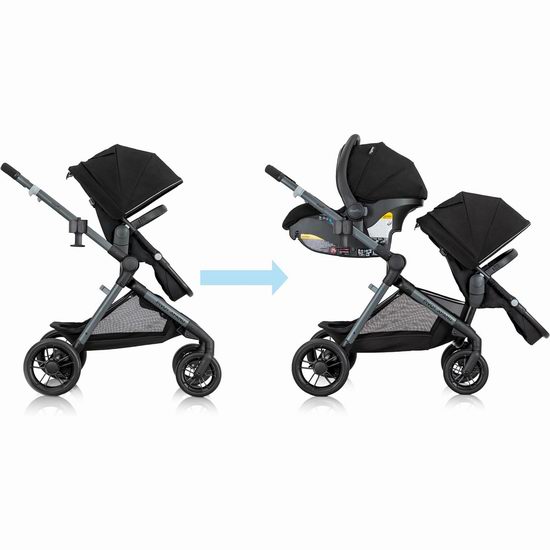 历史新低！Evenflo Pivot Xpand 单人/双人全尺寸模块化婴儿车5折 299.99加元包邮！