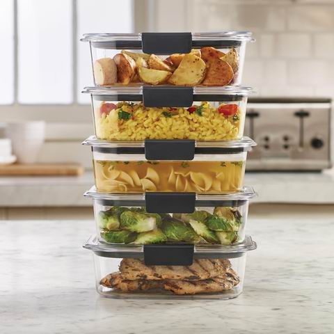  Rubbermaid Brilliance 食品储物盒10件套 39.99加元