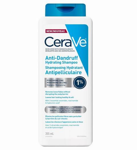 CeraVe 男女通用 温和去屑保湿洗发露 12.56加元(原价 13.96加元)