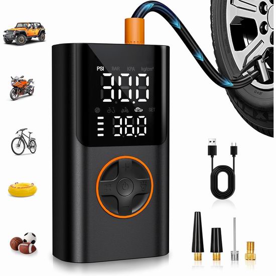 白菜价!历史新低!AIRSURE 150PSI 多用途无绳轮胎充气泵3.6折 17.99加元!可为手机供电! 白菜价!历史新低!AIRSURE 150PSI 多用途无绳轮胎充气泵3.6折 17.99加元!可为手机供电!