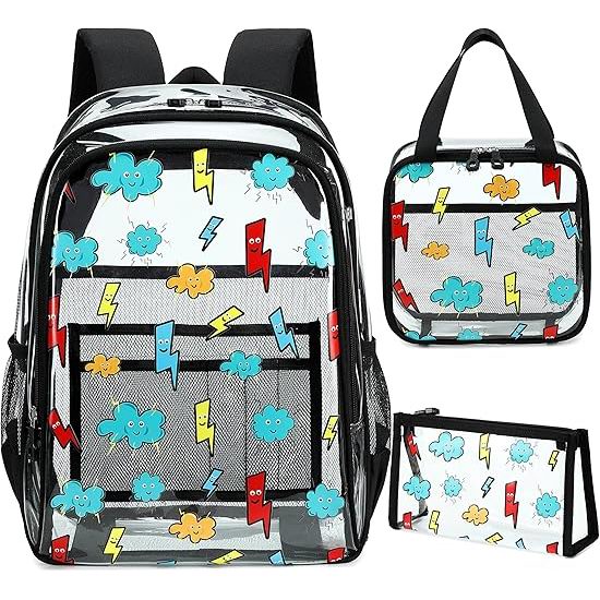  超级白菜！历史新低！AO ALI VICTORY PVC 透明笔记本电脑背包+午餐包+笔袋3件套2.1折 12.99加元清仓！免税！